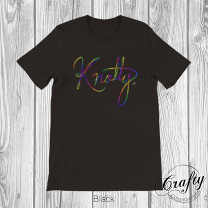 Rainbow Knotty Rope Premium Unisex Crewneck T-shirt