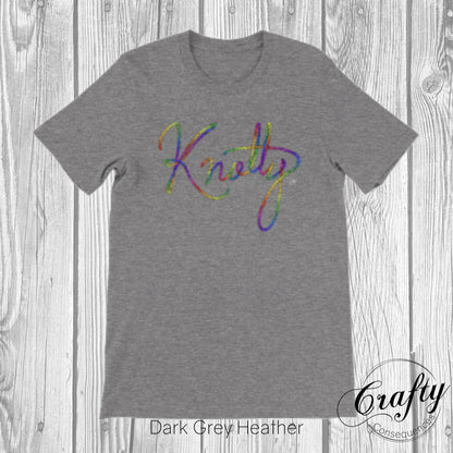 Rainbow Knotty Rope Premium Unisex Crewneck T-shirt