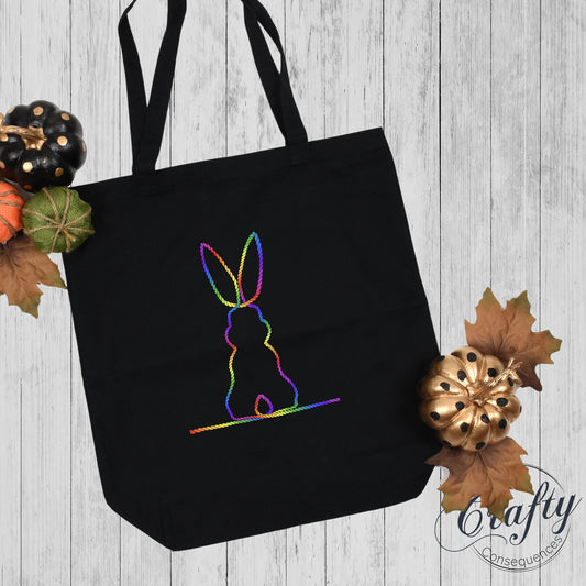 Rainbow Subtle Bunny v2 Classic Tote Bag