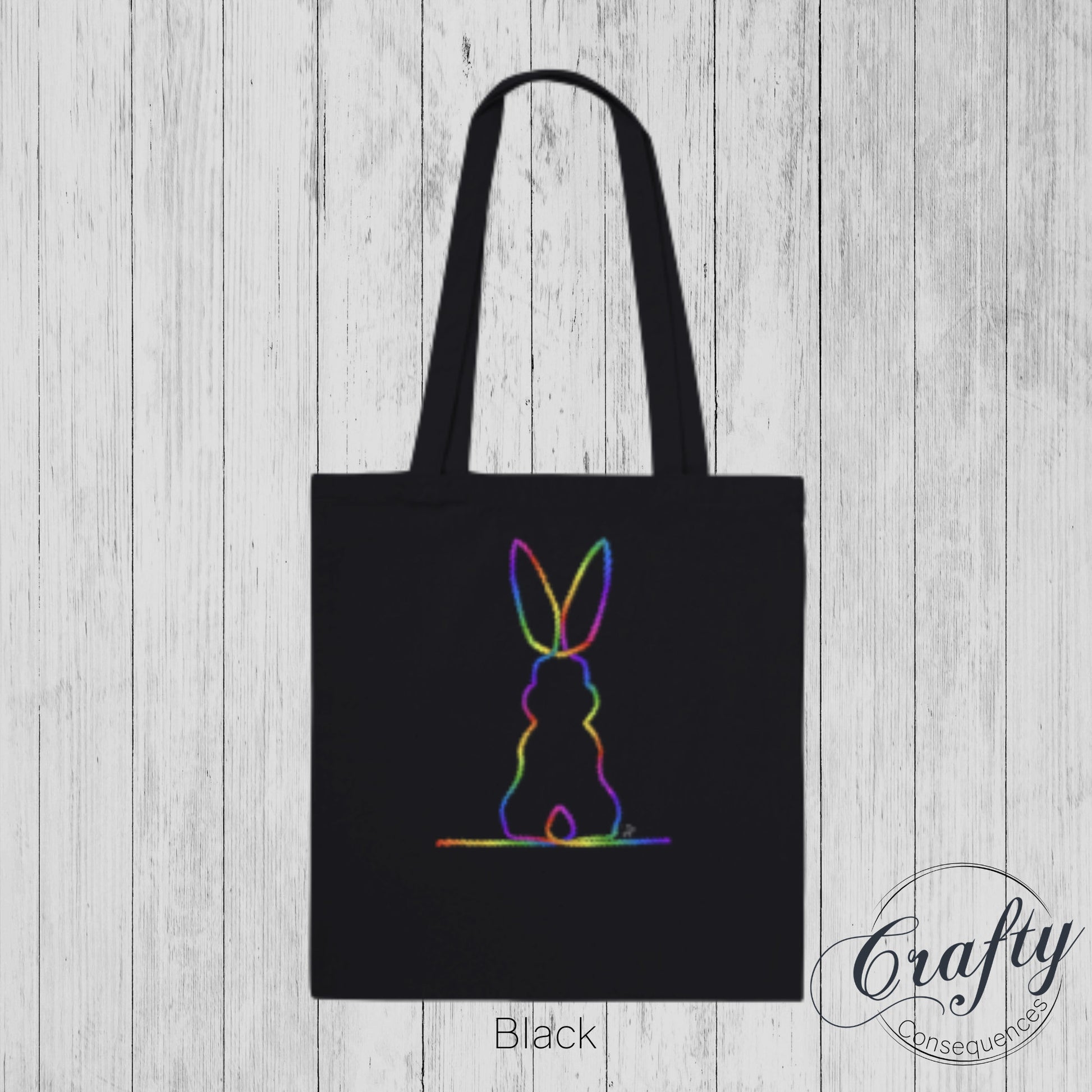 Rainbow Subtle Bunny v2 Classic Tote Bag