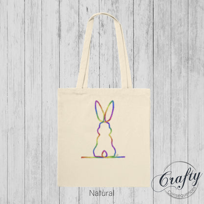 Rainbow Subtle Bunny v2 Classic Tote Bag
