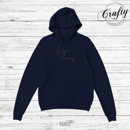 Rainbow Rope Bunny Classic Unisex Pullover Hoodie