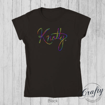 Rainbow Knotty Rope Classic Womens Crewneck T-shirt