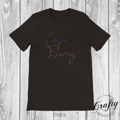 Rainbow Rope Bunny Premium Unisex Crewneck T-shirt