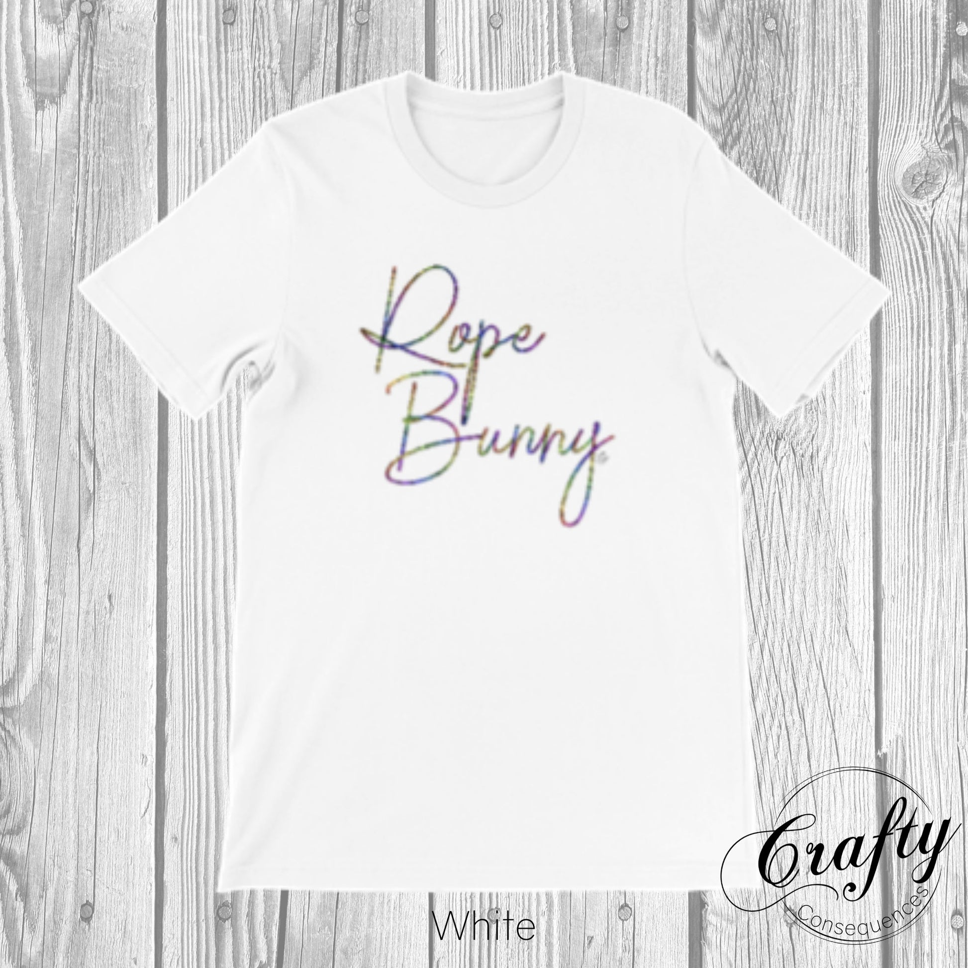 Rainbow Rope Bunny Premium Unisex Crewneck T-shirt