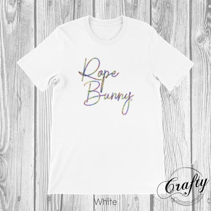 Rainbow Rope Bunny Premium Unisex Crewneck T-shirt