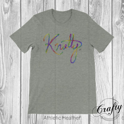 Rainbow Knotty Rope Premium Unisex Crewneck T-shirt