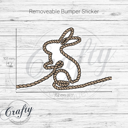 Subtle Rope Bunny Window Clings
